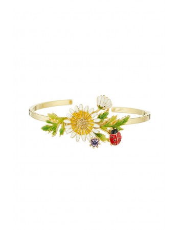 Bracelet Edenia Jardin Champêtre Jaune Laiton doré Collection Fleurs