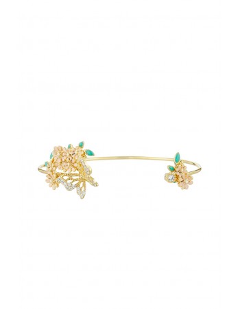 Bracelet Edenia Jardin d'été Rose Laiton doré Collection Fleurs