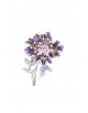 Bague ajustable Edenia L'éclosion Bleu Laiton Collection Fleurs