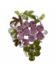 Bague ajustable Edenia Saison des Vendanges Violet Vert Laiton Collection Fleurs